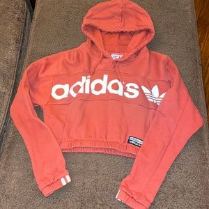 ADIDAS CROPPED HOODIE SWEATSHIRT - LIKE NEW!!